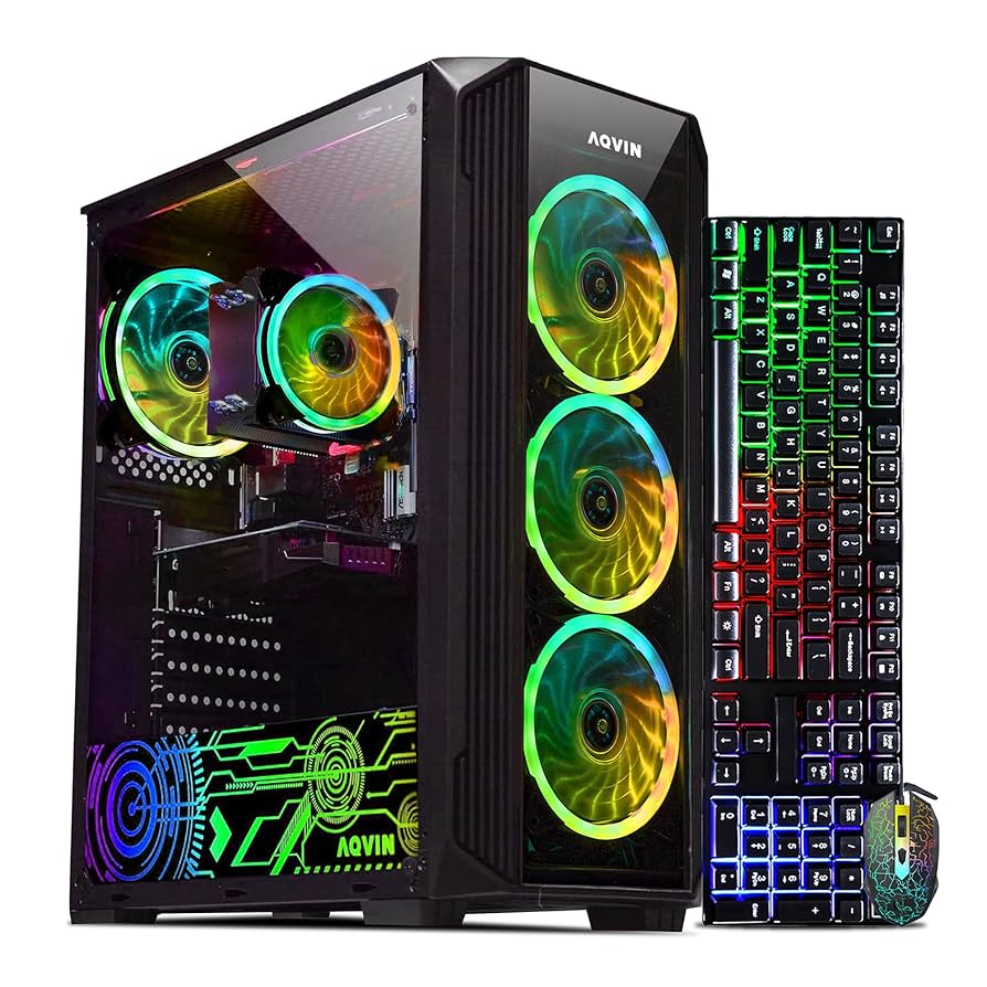 CPU Intel i7 CPU & MSI GTX 1650 & MAG H670 Prebuilt Gaming PC Tower Desktop | Intel i7 Processor up to